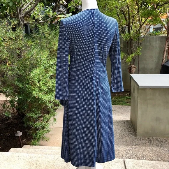Isaac Mizrahi for Target Blue Print Wrap Dress, size M - Picture 7 of 15